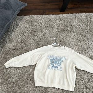 American Eagle Outfitters Kids Cream Sweatshirt